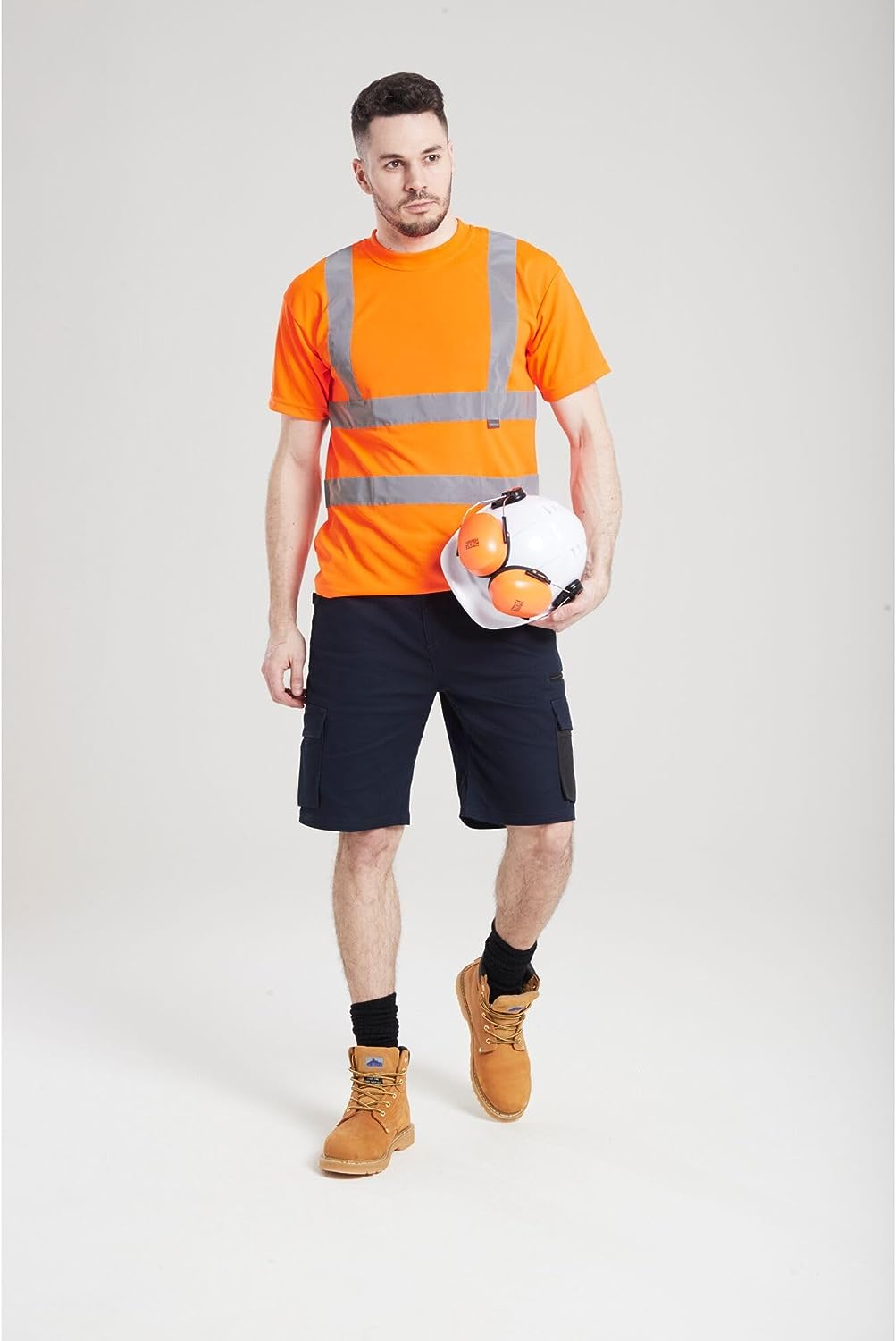 Portwest Mens Regular T-Shirt, Orange, Medium US image number 3