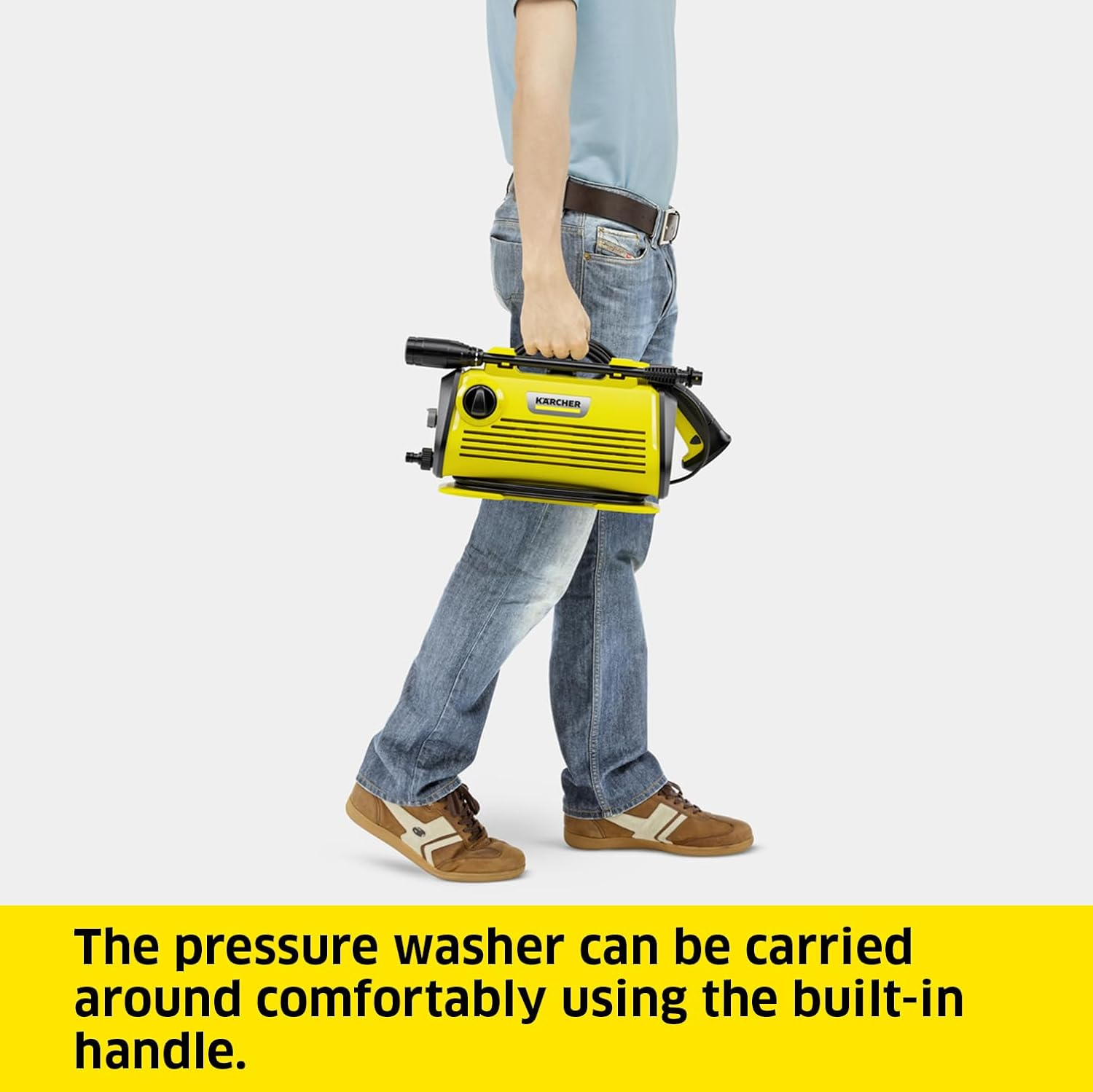 K&auml;rcher K3 Horizontal Pressure Washer, 1950 PSI, 6.9 Ltr/Min, 4M High Pressure Hose, 4KG image number 1