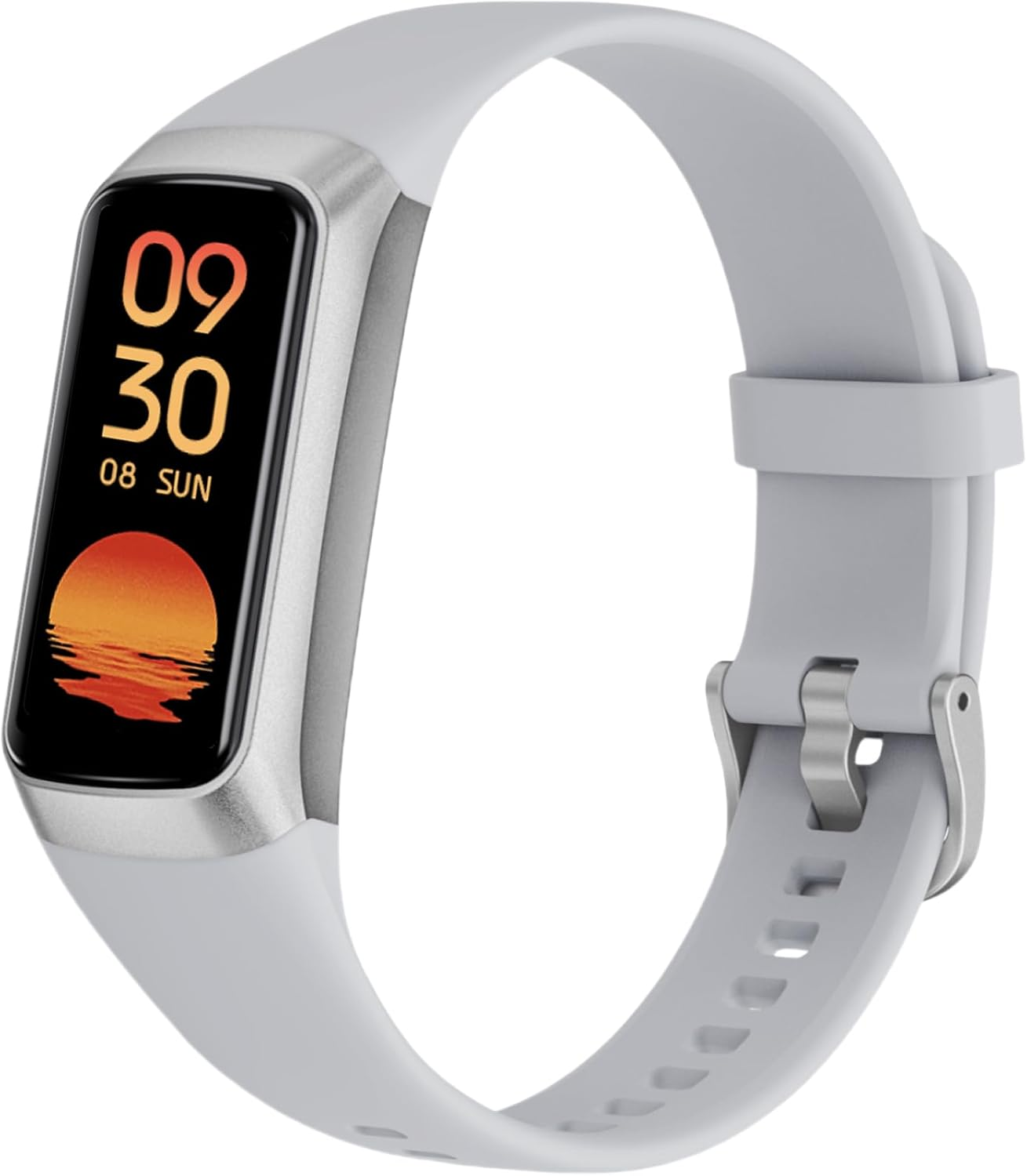 Fitness Tracker with Heart Rate Monitor, 1.1" AMOLED Screen Smart Watch, Activity Tracker, Pedometer, Sports Bracelet with Calorie Counter, Sleep Monitor, 5ATM Waterproof for Women Men (Pink)