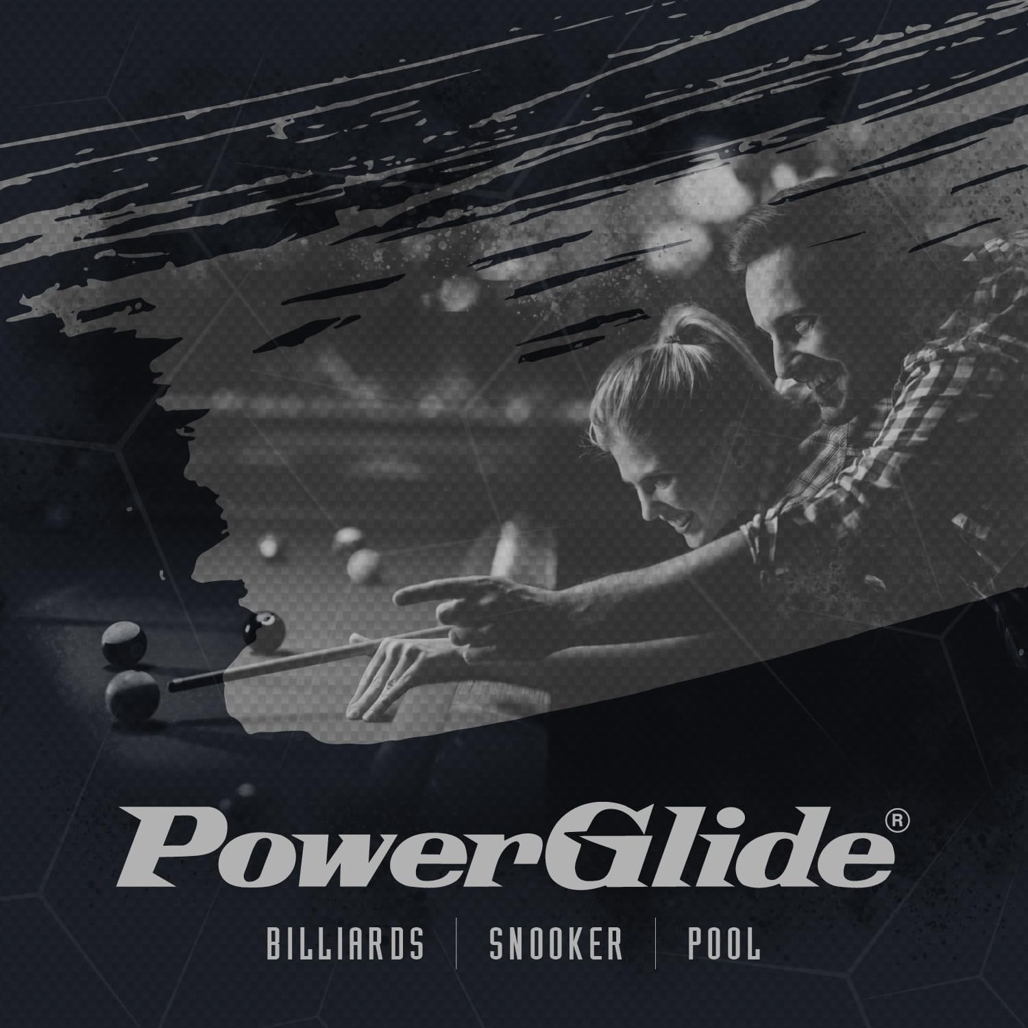 Powerglide Snooker Billiard Pool Cue Wall Rack (Holds 8 Cues) Full Size,Brown image number 1