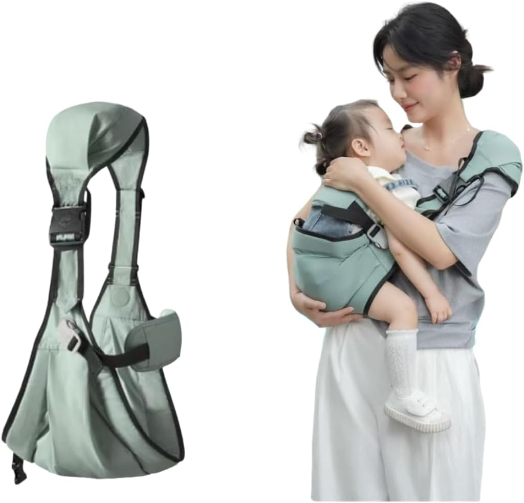Baby Carrier Toddler Sling Ergonomic, Front Carry for Newborns & Older Babies 8-32 Lbs Infants Adjustable Size Breathable for Going Out Shopping & Travel Lightweight Portable New