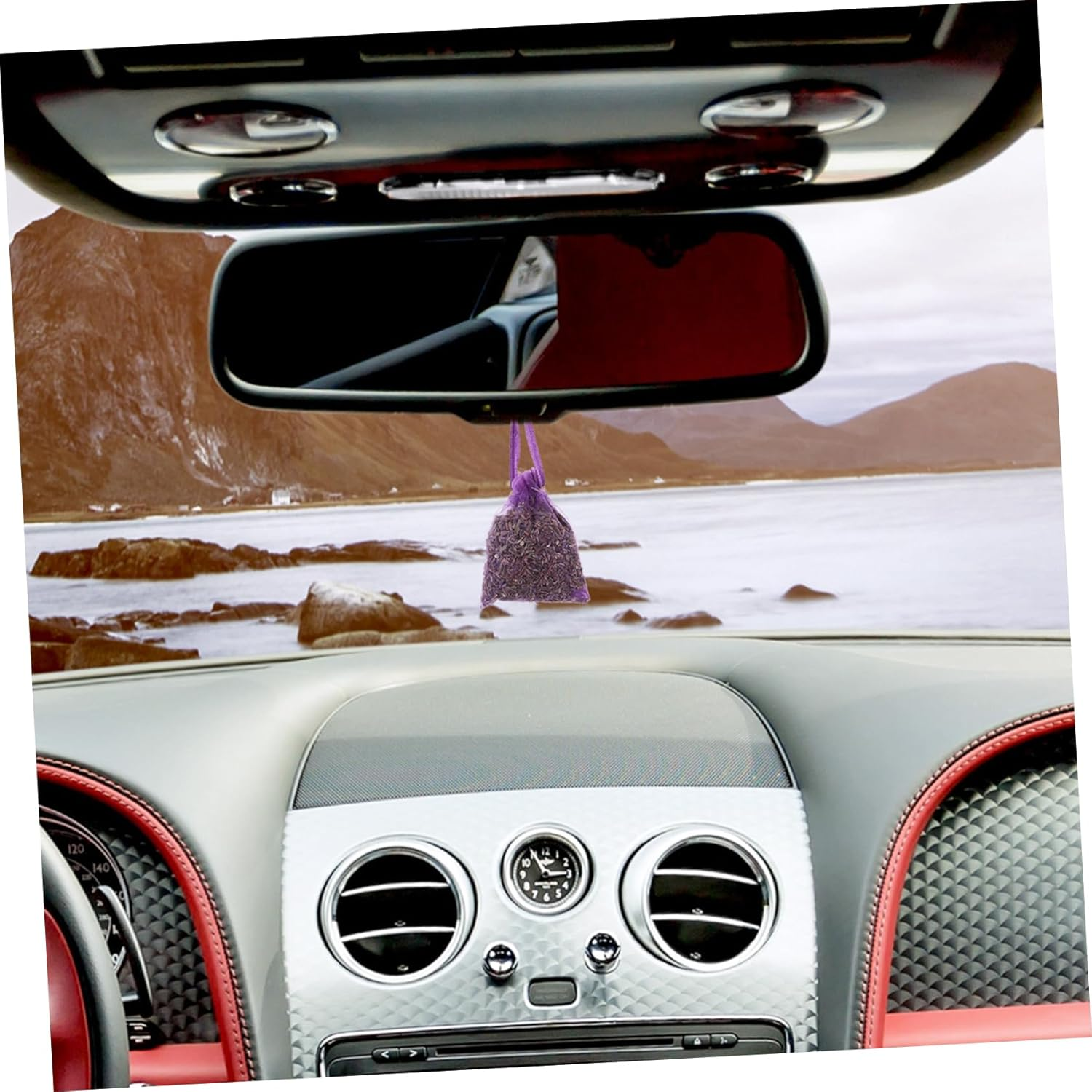 STOBAZA 12Pcs Lavender Sachet Bags 10G Each, Portable Perfumed Lavender Sachets for Closets Drawers Cars Wardrobes, Home Fragrance Decor with Natural Scent image number 5