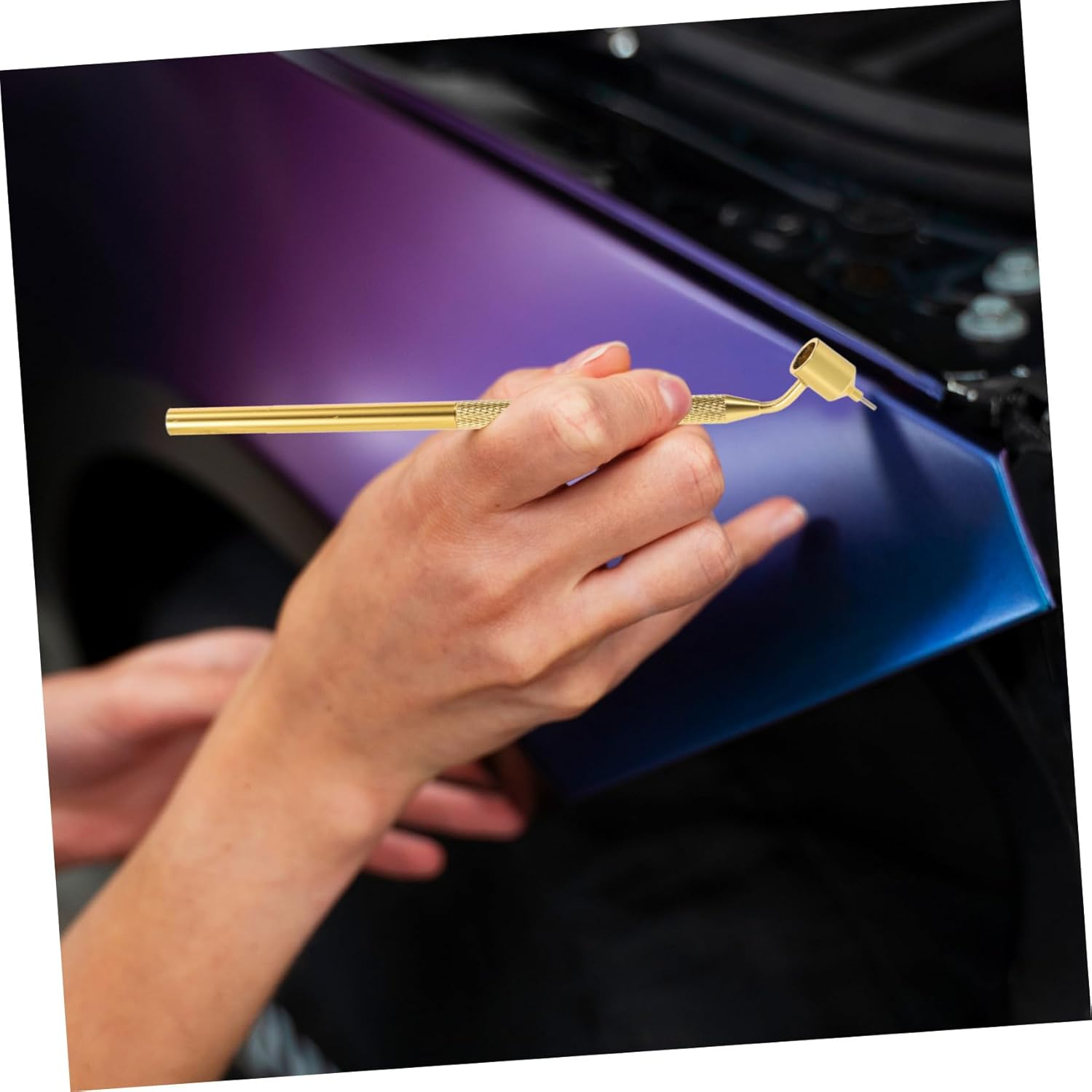 OSALADI 2Pcs Car Paint Touchups Pen Precision Detailing Fine Tip Paint Brush Refillable Touchups Applicator Auto Repair image number 5