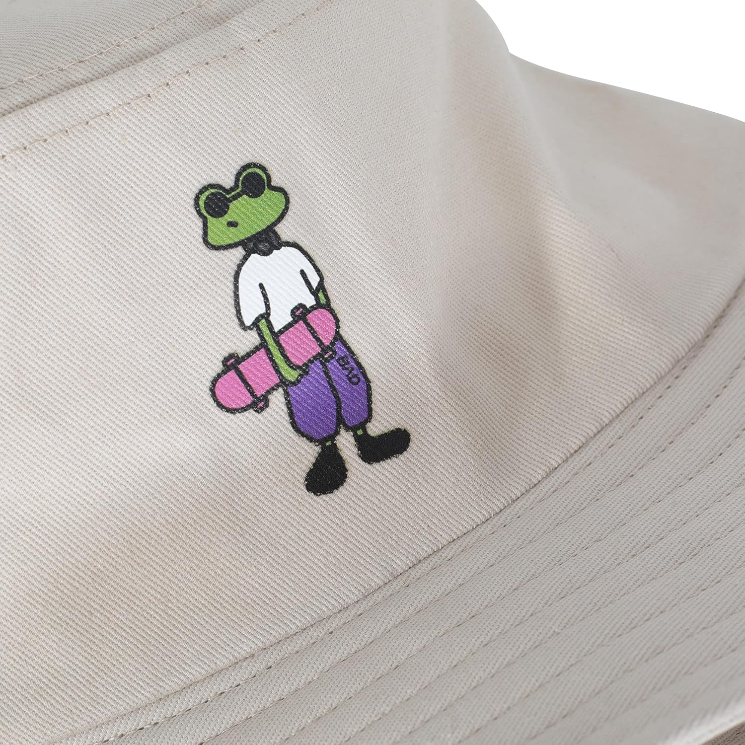 ZLYC Unisex Travel Lovely Print Bucket Hats Cute Outdoor Fishmen Cap image number 5