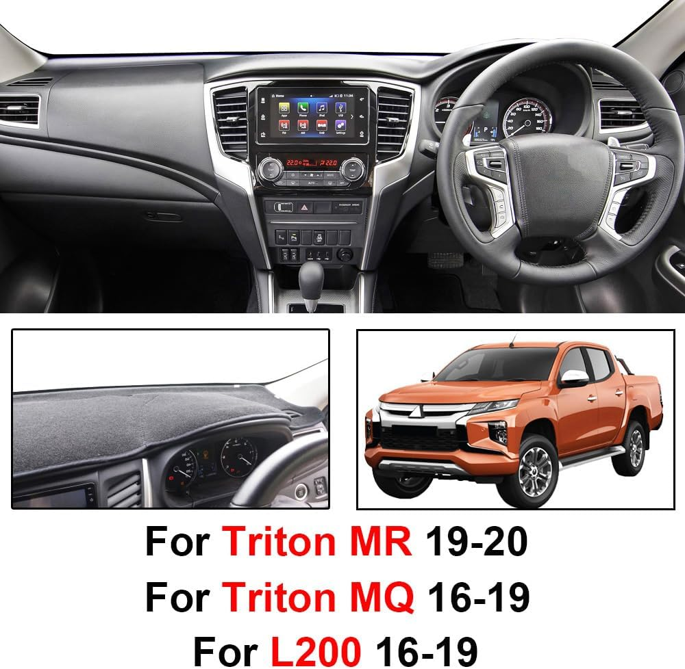Dashboard Cover for Mitsubishi Triton L200 2016 2017 2018 2019 2020 Car Dash Mat Sunshade Sunshield Cover Non Slip Interior Accessories image number 1