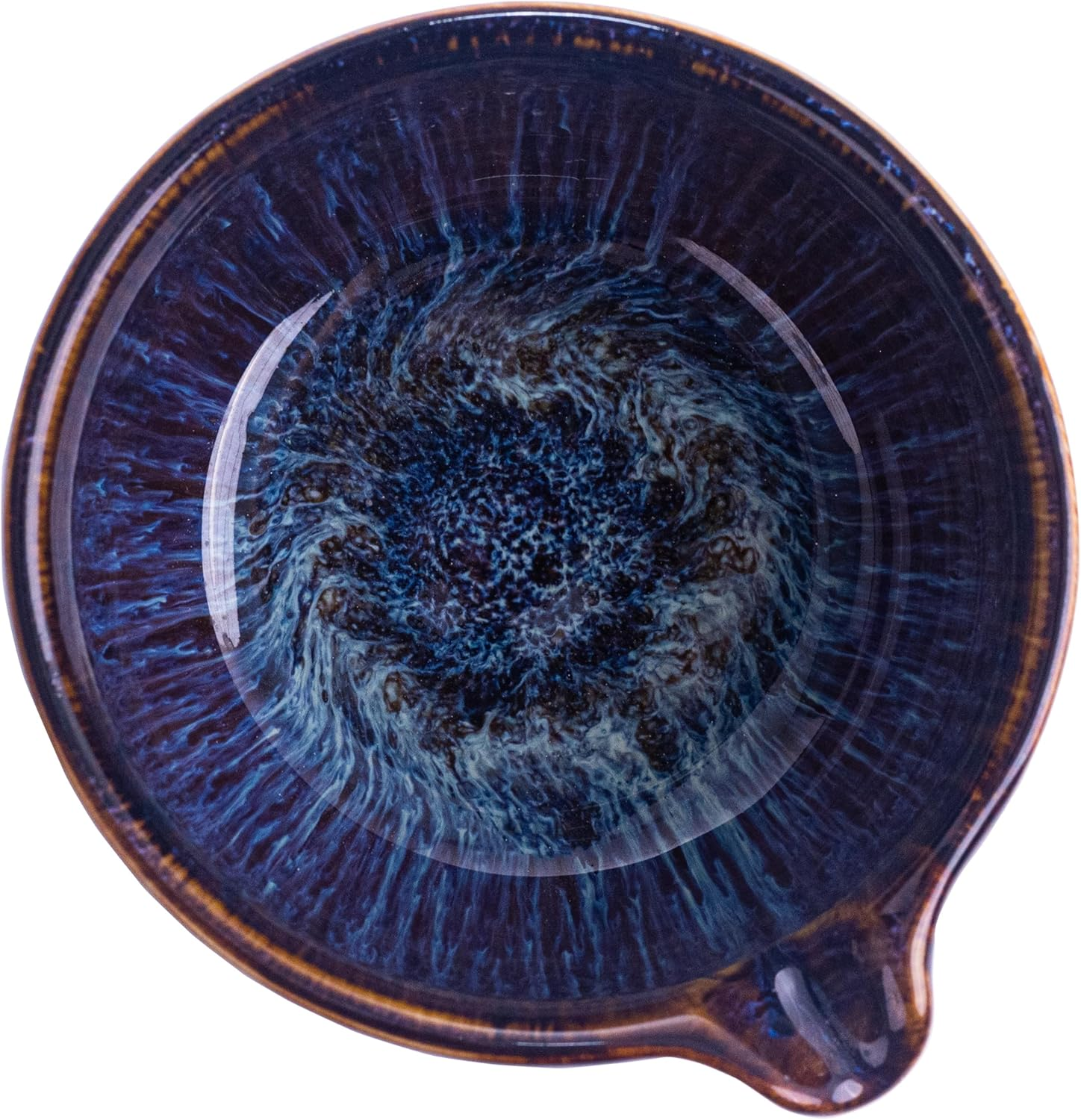 Myrthra Matcha Whisk Set - 8PCS Japanese Matcha Tea Kit for Traditional Tea Ceremony, Japanese Tea Making Tools with Whisk, Ceramic Bowl, Scoop,Tea Mat, Blue&Purple image number 3