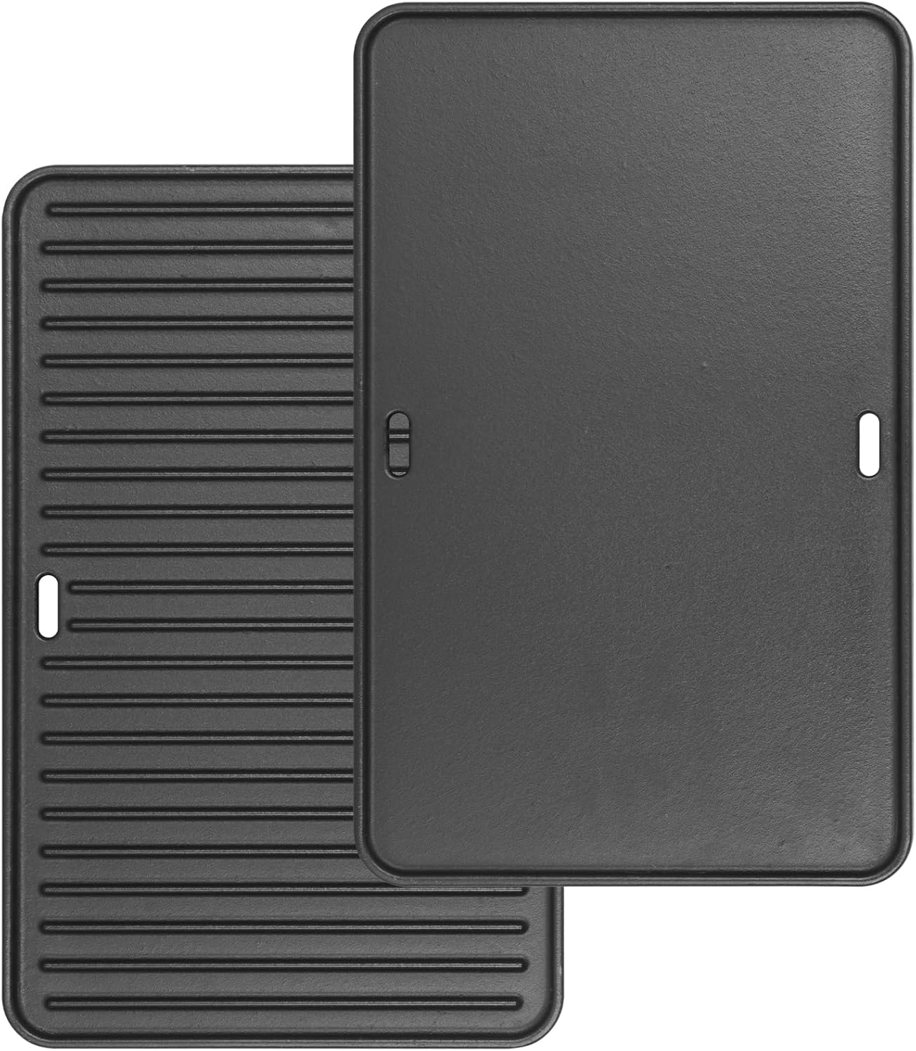 80631 Cast Iron Cooking Griddle for Weber Go-Anywhere Charcoal and Gas Grills, 16"X10" Grill Griddle Pan, Portable for Indoor Stovetop/Outdoor Camping BBQ, Replacement for Weber 70211 3634 67195 image number 4