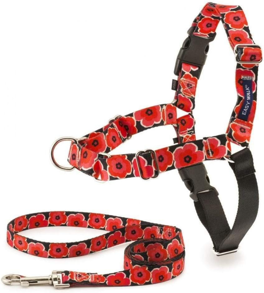 Petsafe EWH-C-HC-S-POP Easy Walk Chic Harness, Small, Poppies image number 2