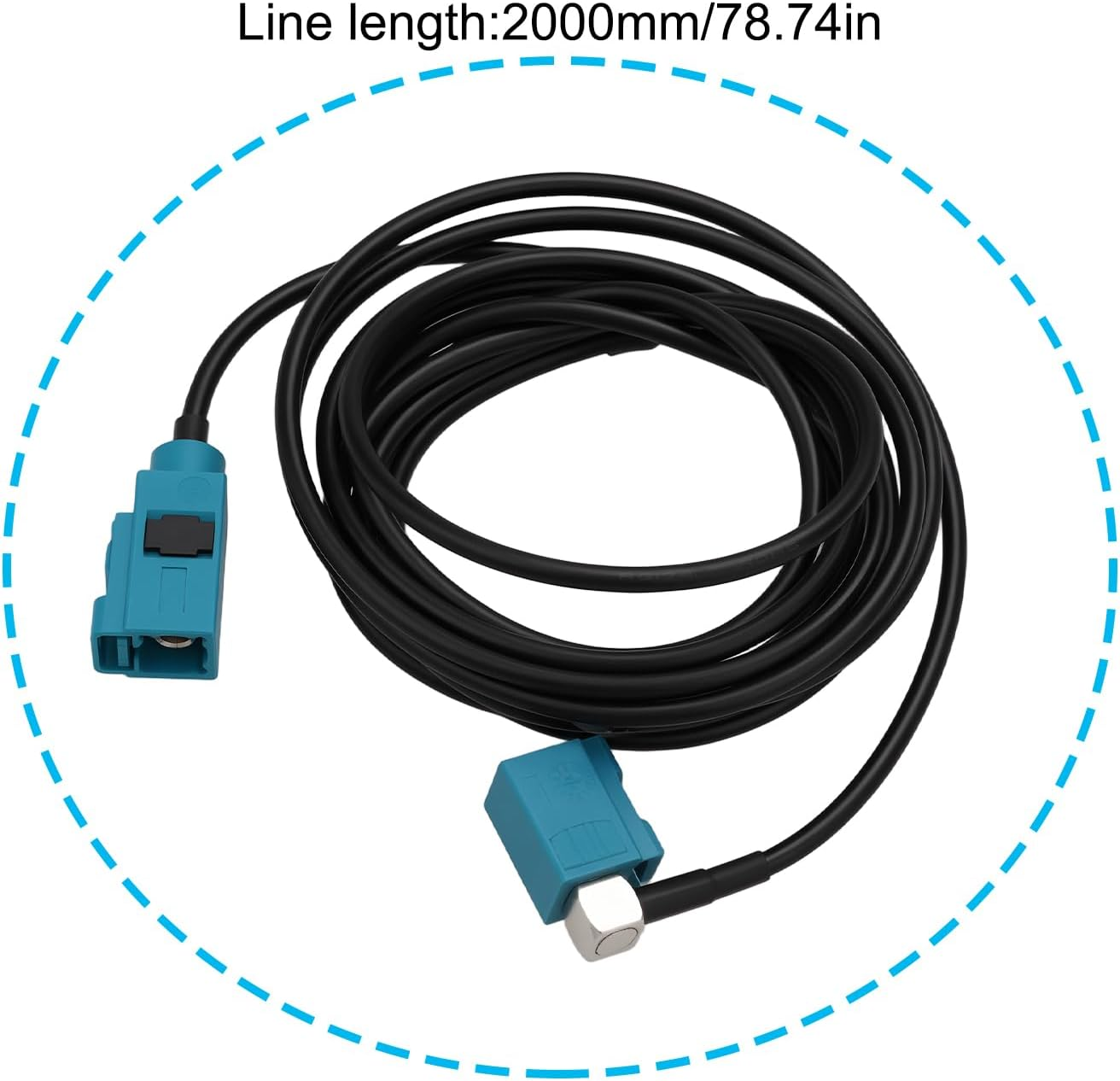 VGOL 2M Fakra Right Angle Female to Female Antenna Extension Adapter Cable for Cars image number 3