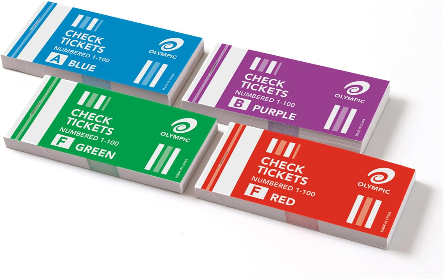 Olympic Check Ticket 1100 Assorted Pack 4