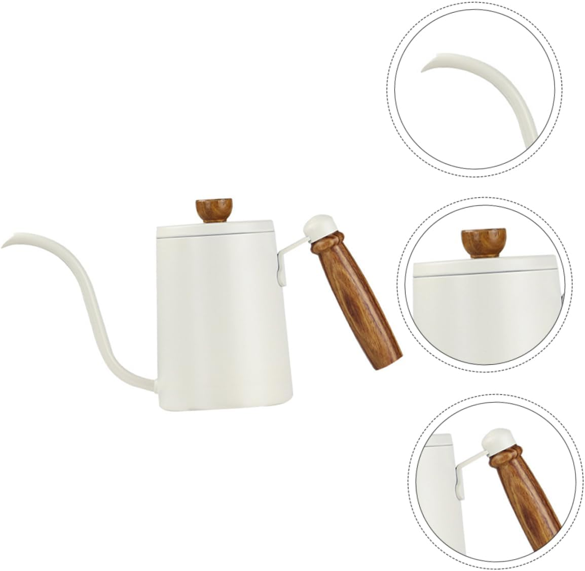 DONFAMDS Hand Brew Coffee Maker Tea Pot Infuser Drip Coffee Pot Stand Stainless Steel Easy Clean