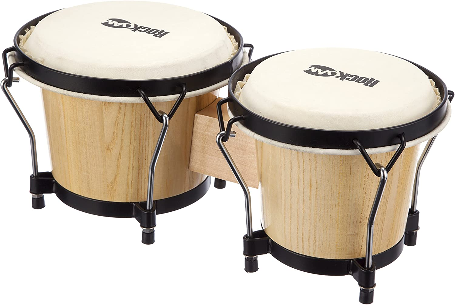 Rockjam 100300 7" & 8" Bongo Drum Set with Padded Bag, Natural image number 2