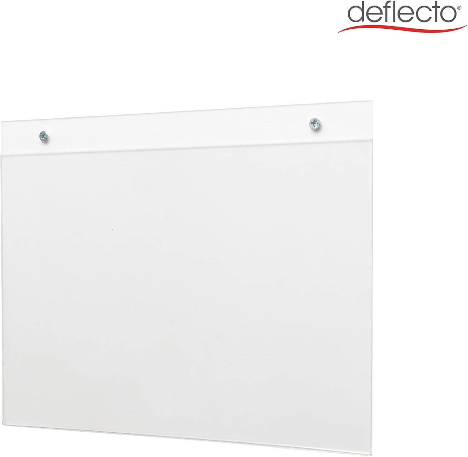 Deflecto Wall Sign Holder Pre-Drilled Landscape Format A3 Transpar image number 4