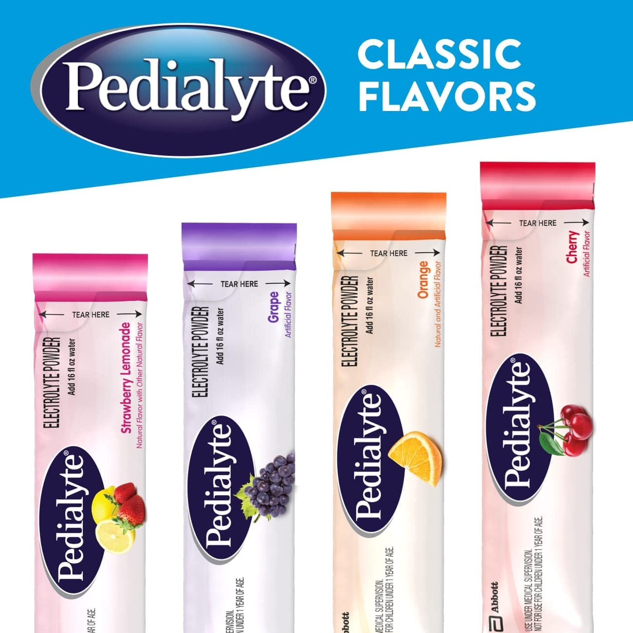 Pedialyte Electrolyte Powder, Electrolyte Drink, Grape, Powder Sticks, .6 Oz Packets (Pack of 6) image number 6