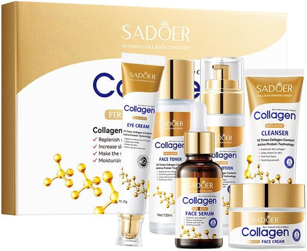 SADOER Collagen Firming Series Luxury Skincare Set, 6-Piece image number 4