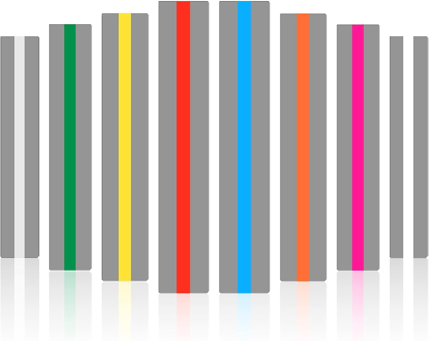 24 Pieces Guided Reading Strips Reading Helper Strips, Reading Ruler Colored Overlay Highlight Bookmarks Help with Dyslexia for Kid and Teacher Supply Guided image number 5