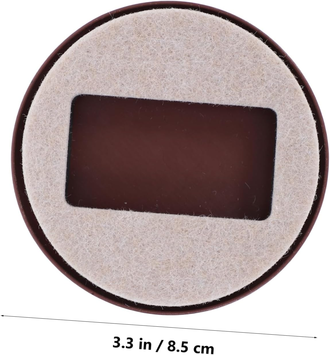 Iplusmile 5Pcs Slip Mat Felt Pads for Chair Wheels Rolling Chair Wheel Stopper Fits Hardwood Tile and Carpet Floors for Home and Office Use - Brown image number 7
