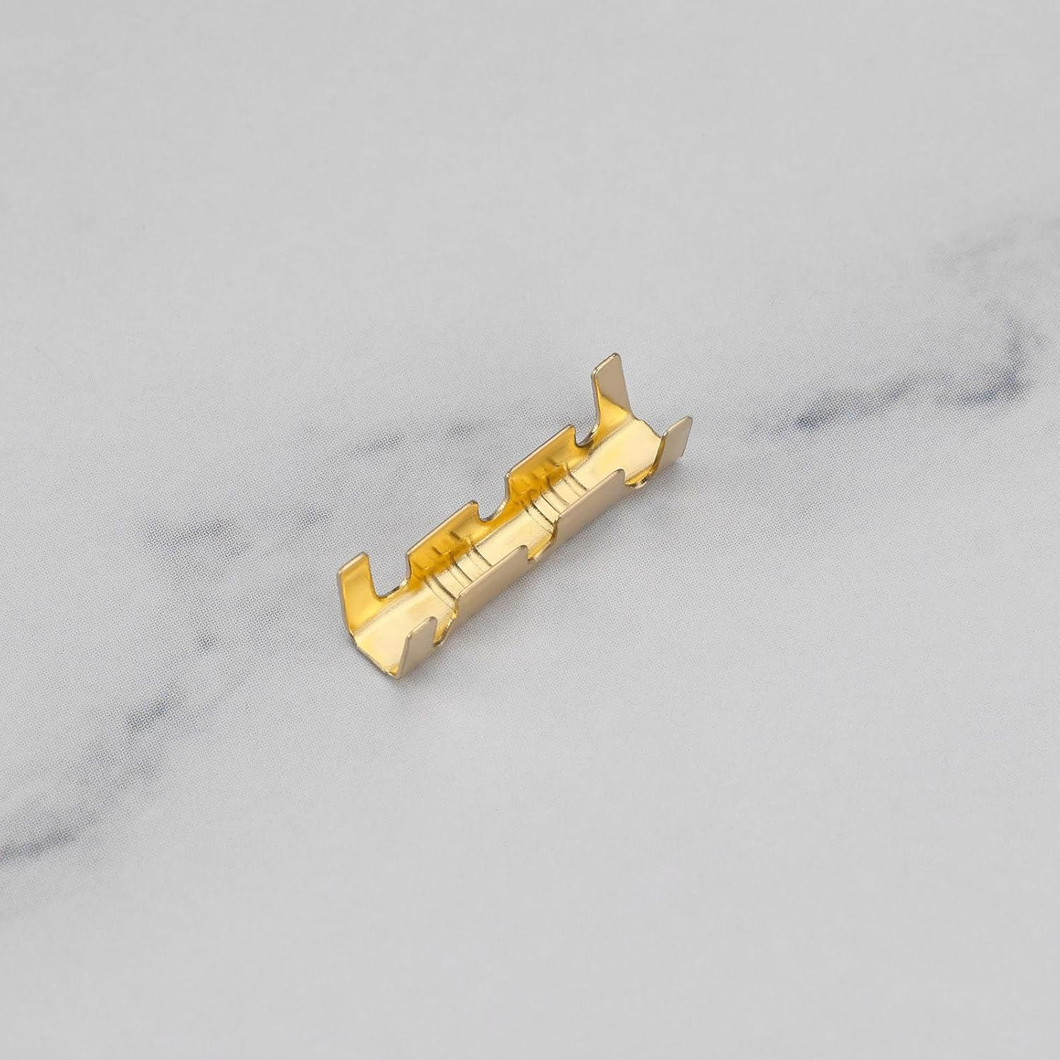 Emagtech 200Pcs Brass Crimp Electrical Connector Wire U-Shaped Terminal, U-Shaped Brass Crimp Terminal Connectors Suitable for Lines 0.5-1.5Mm image number 1