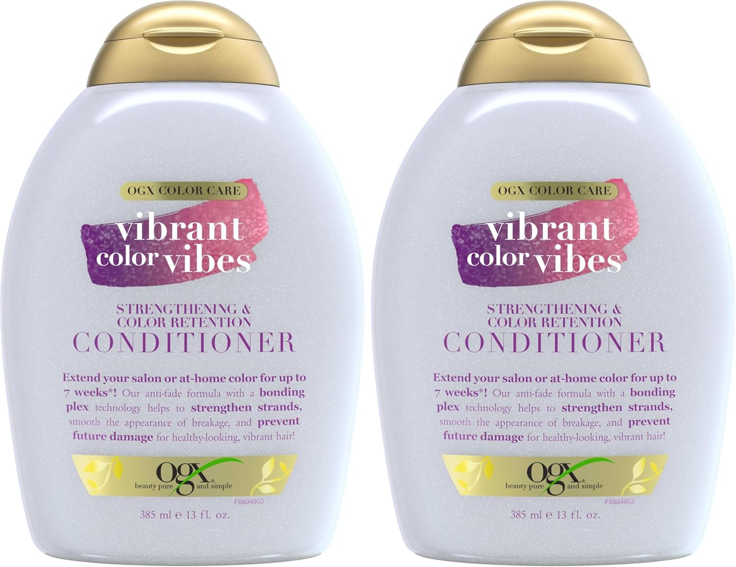 Ogx Color Care Strengthening & Color Retention Conditioner for Color Treated Hair 385Ml (Pack of 2) image number 1