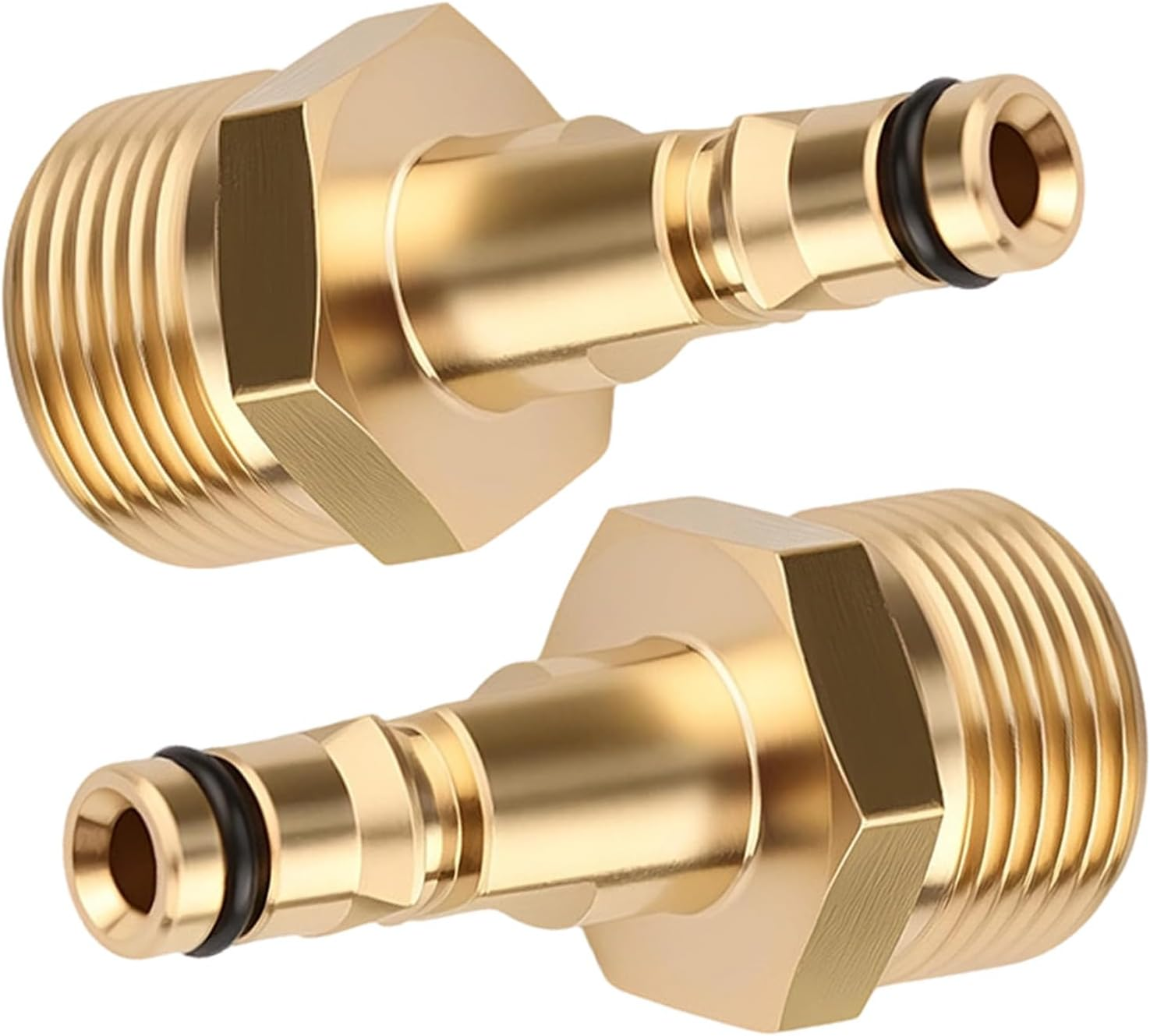 2-Piece Universal Pressure Washer Adapter Kit with M22 14Mm Quick Connect Fitting High Pressure Hose Adapter and Brass Stainless Steel Garden Accessories image number 6