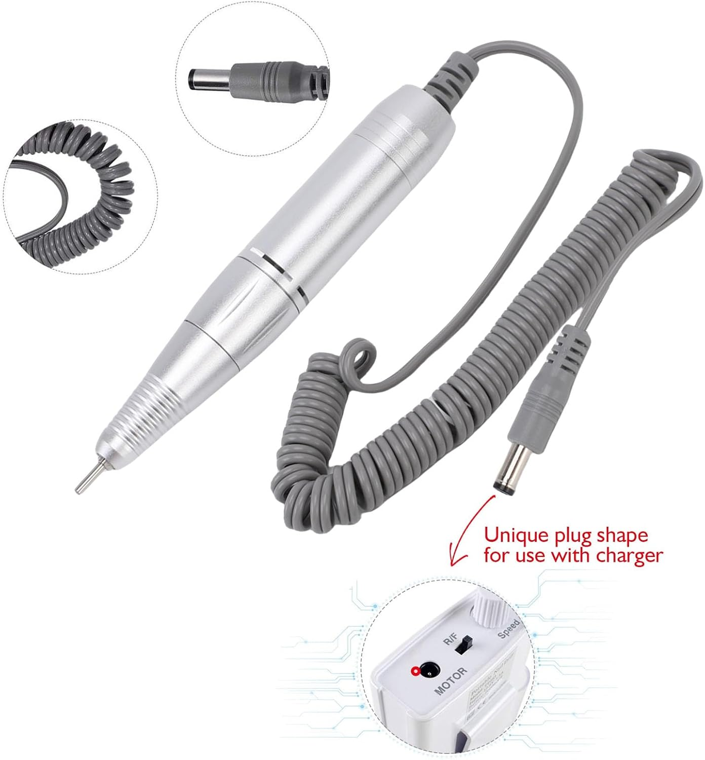 Pomya Replacement Handle for Electric Nail Drill Machine Safe Use Guidelines Versatile Speed Control for Professional Nail Care image number 3