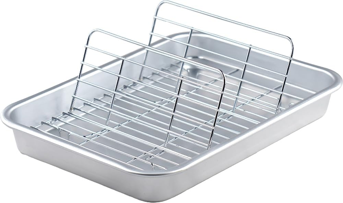 Taniguchi Metal Frying Food Standing and Oil Spill Bat, 11.4 X 8.2 Inches (28.9 X 20.9 Cm), S, Made in Japan, Net, Removable, Preparation Master image number 3