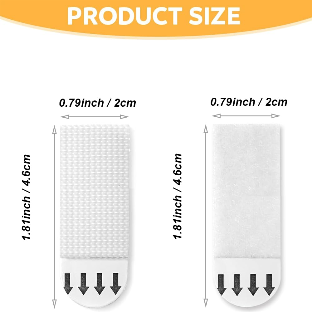 Picture Hanging Strips 36 Pairs, Adhesive Strips for Picture Poster Supplement Strips, Removable Double Sided Adhesive Damage-Free Picture Hanging Strip image number 1