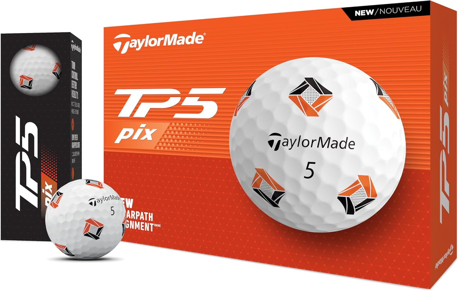 Taylormade Unisex TP5 Golf Balls image number 6