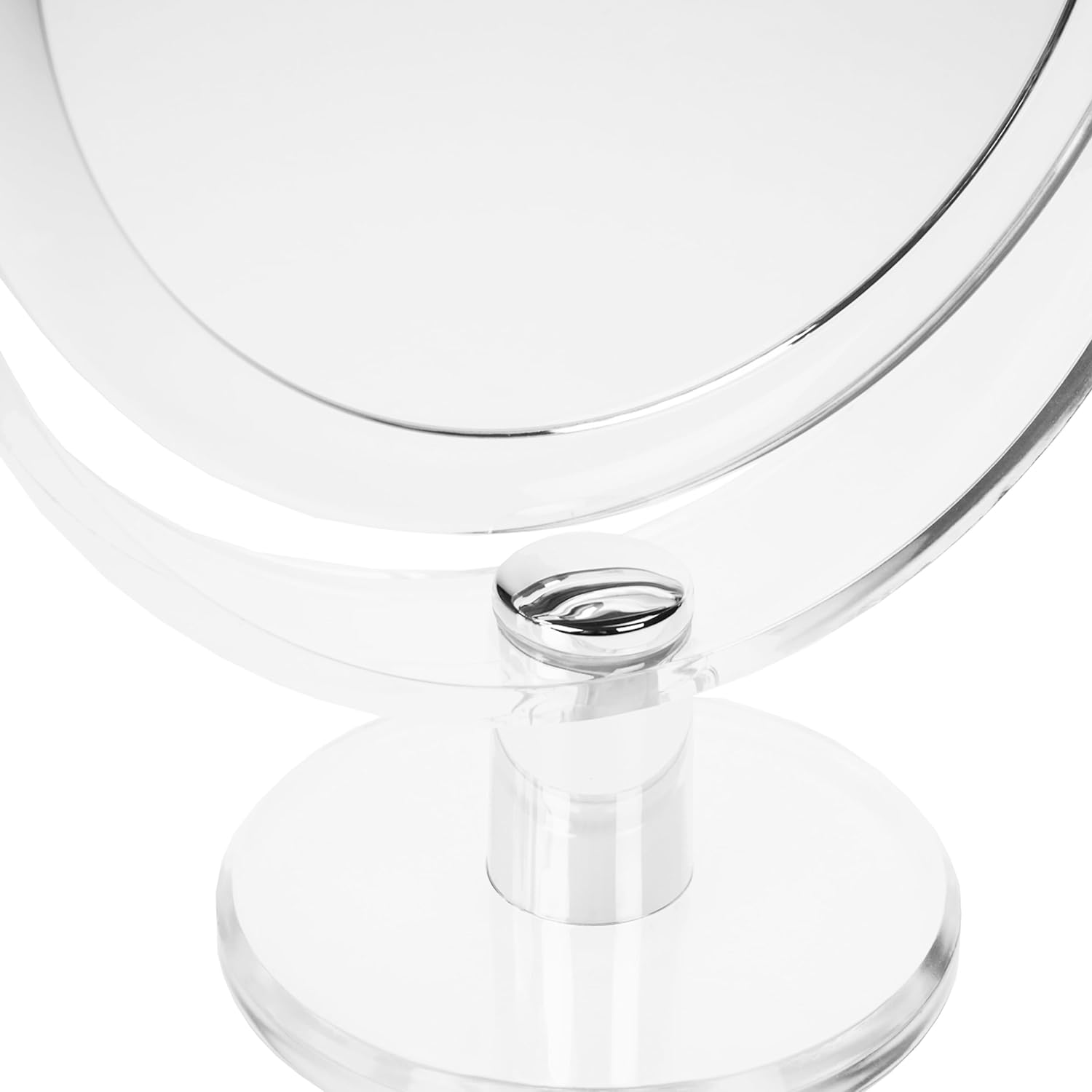 Fantasia Standing Mirror round Double-Sided Normal and 7X Magnification Make up Mirror Diameter 16 Cm Height 22 Cm Metal/Acrylic image number 3