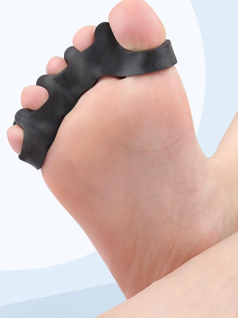 Five Hole Toe Divider, Thumb Eversion, Big Foot Bone Overlap, Toe Clamp, Orthotic Device, Toe Pad Adjustable Separator image number 2