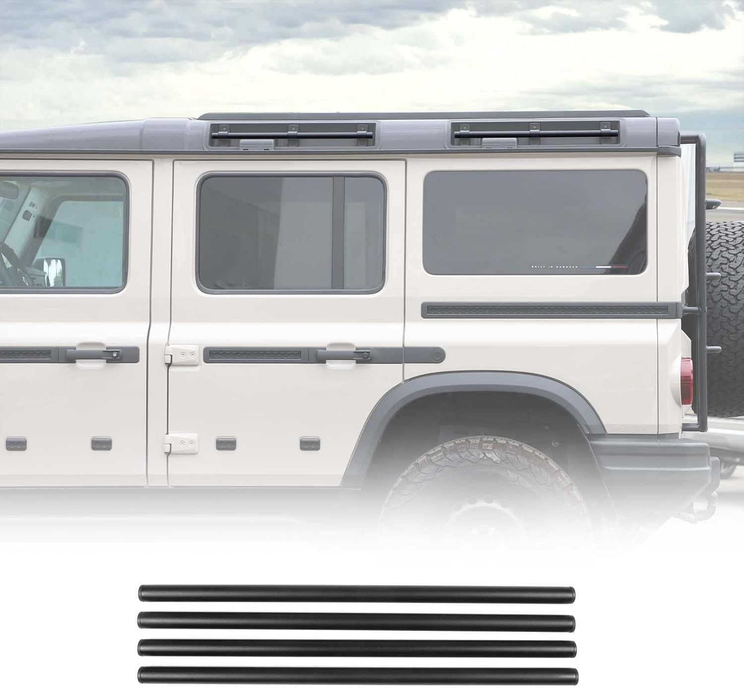 Roof Rack Cross Bars Compatible with INEOS Grenadier 2020-2025 Accessories | Aluminium Alloy Roof Rail Cargo Carrier System | 4PC Set image number 3