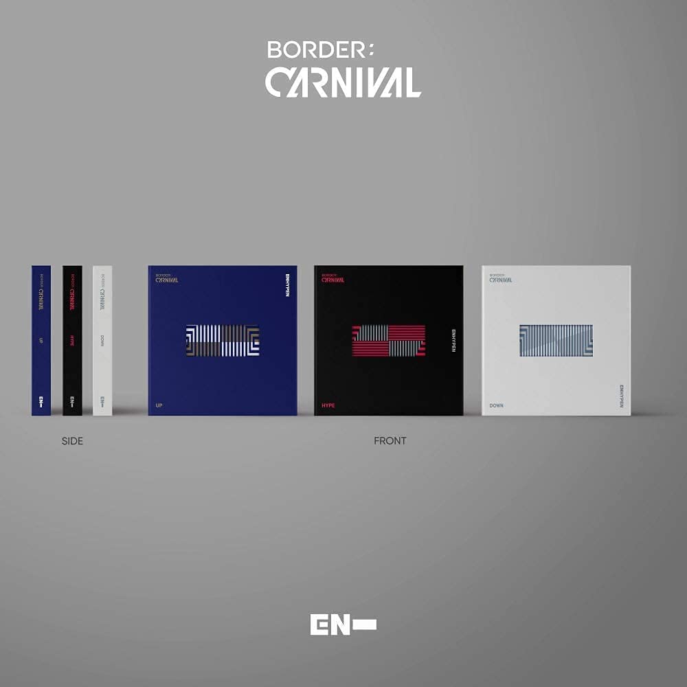 Enhypen Border : Carnival 2Nd Mini Album Random Version Cd+1P Folding Poster on Pack+Photobook+16P Lyric Book+2P Photocard+1P Lenticular Card+1P Sticker+Carnival Ticket+Message Photocard Set+Tracking image number 4