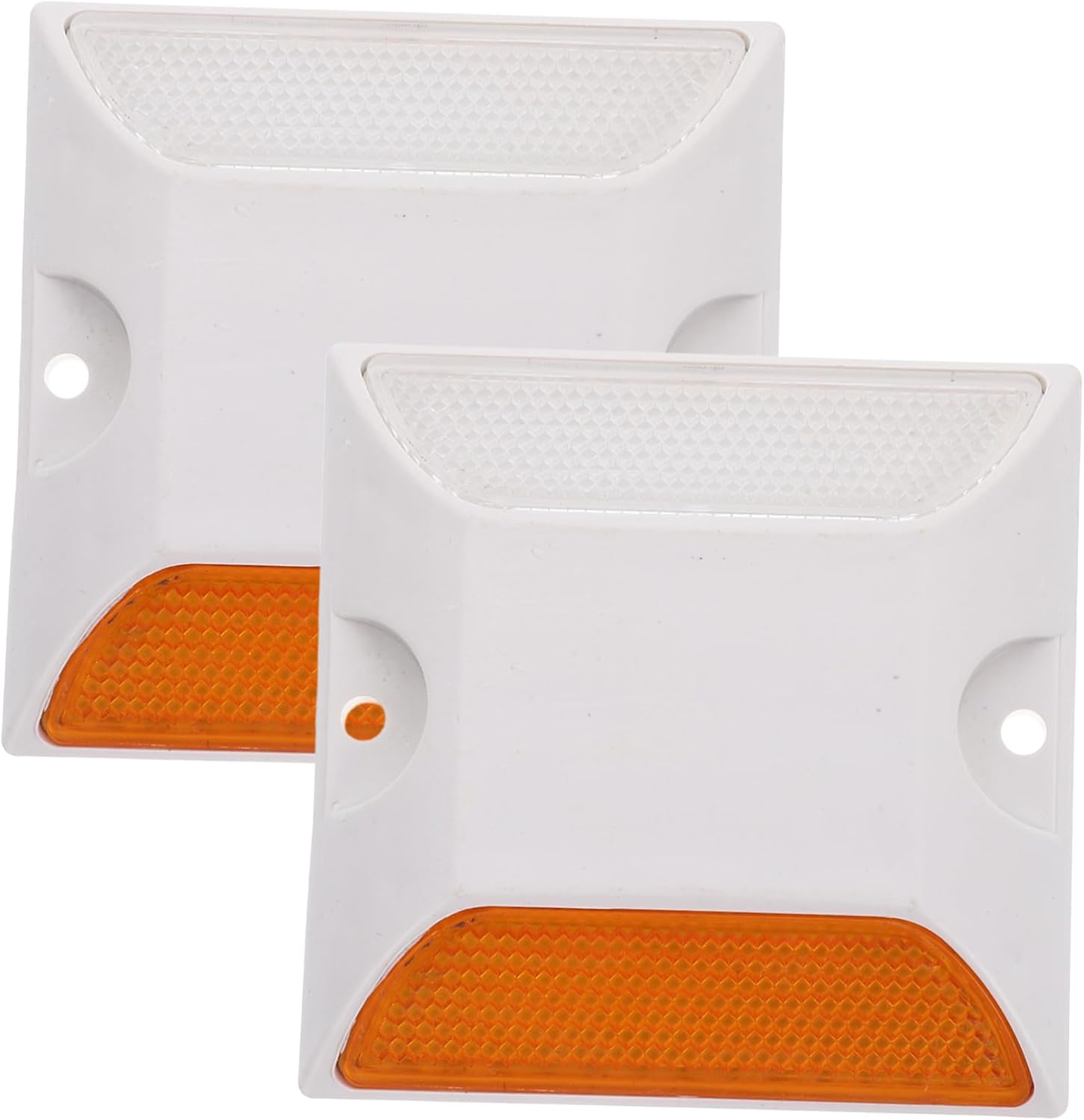 Gatuida 2Pcs Reflective Road Studs for Driveway Reflective Road Markers Driveway Markers for Parking Lots and Side Safety