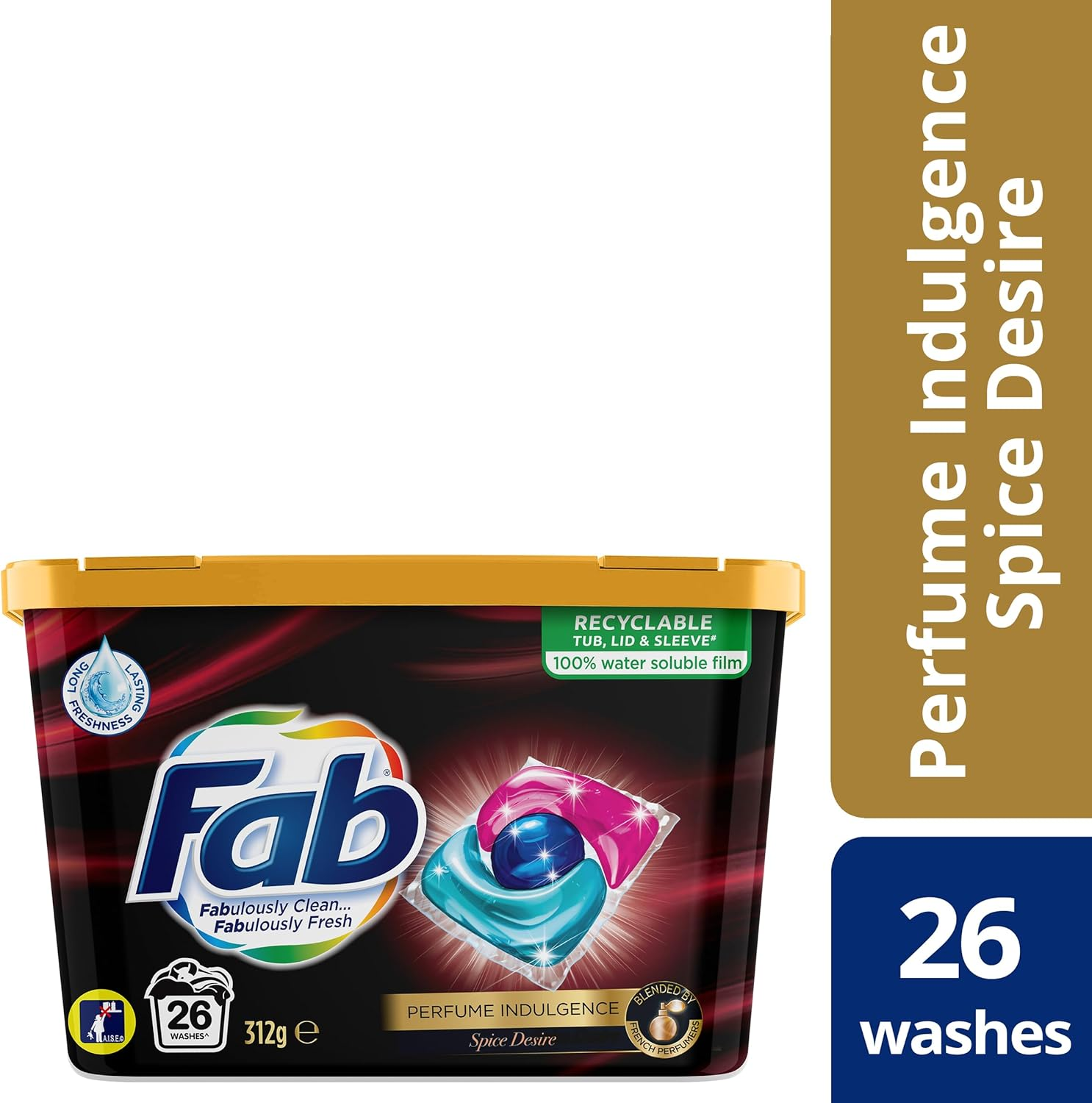Fab Spice Desire Laundry Triple 26 Capsules 312 G image number 3