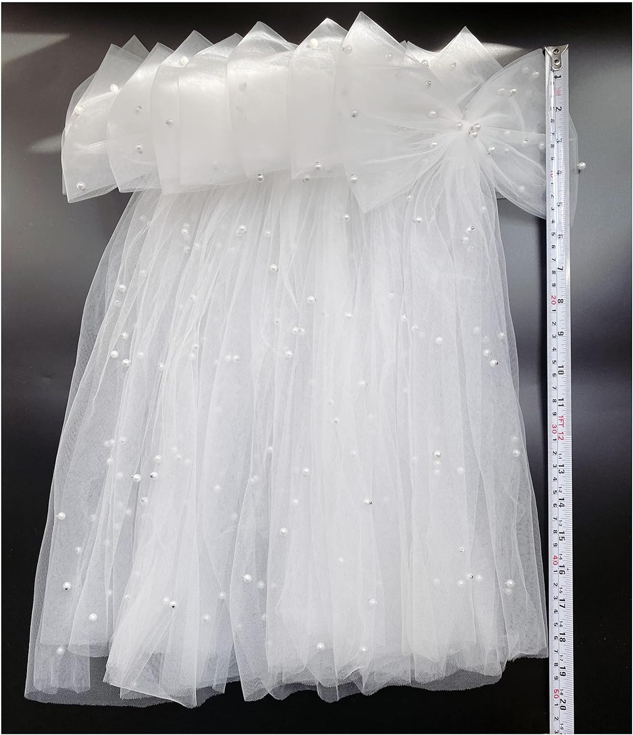 Bachelorette Decorations Bridal Hair Clip Bridesmaid Favors Bride to Be Bridal Shower Gift Bride Hair Pieces Headband Pearl White Bow Veil