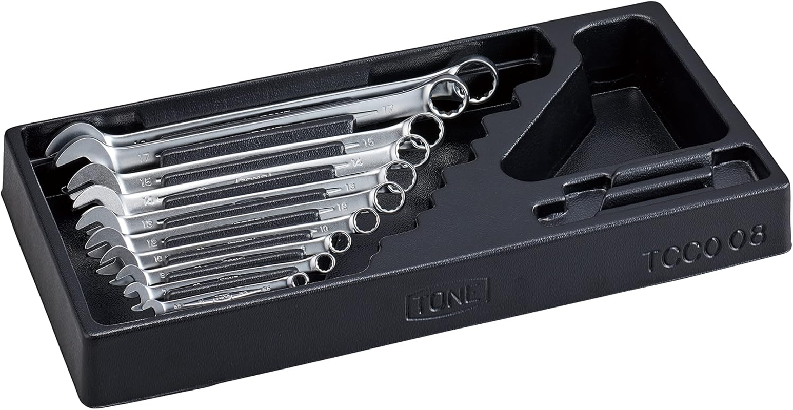 Tone CS120C Combination Spanner Set, Includes 12 Pieces