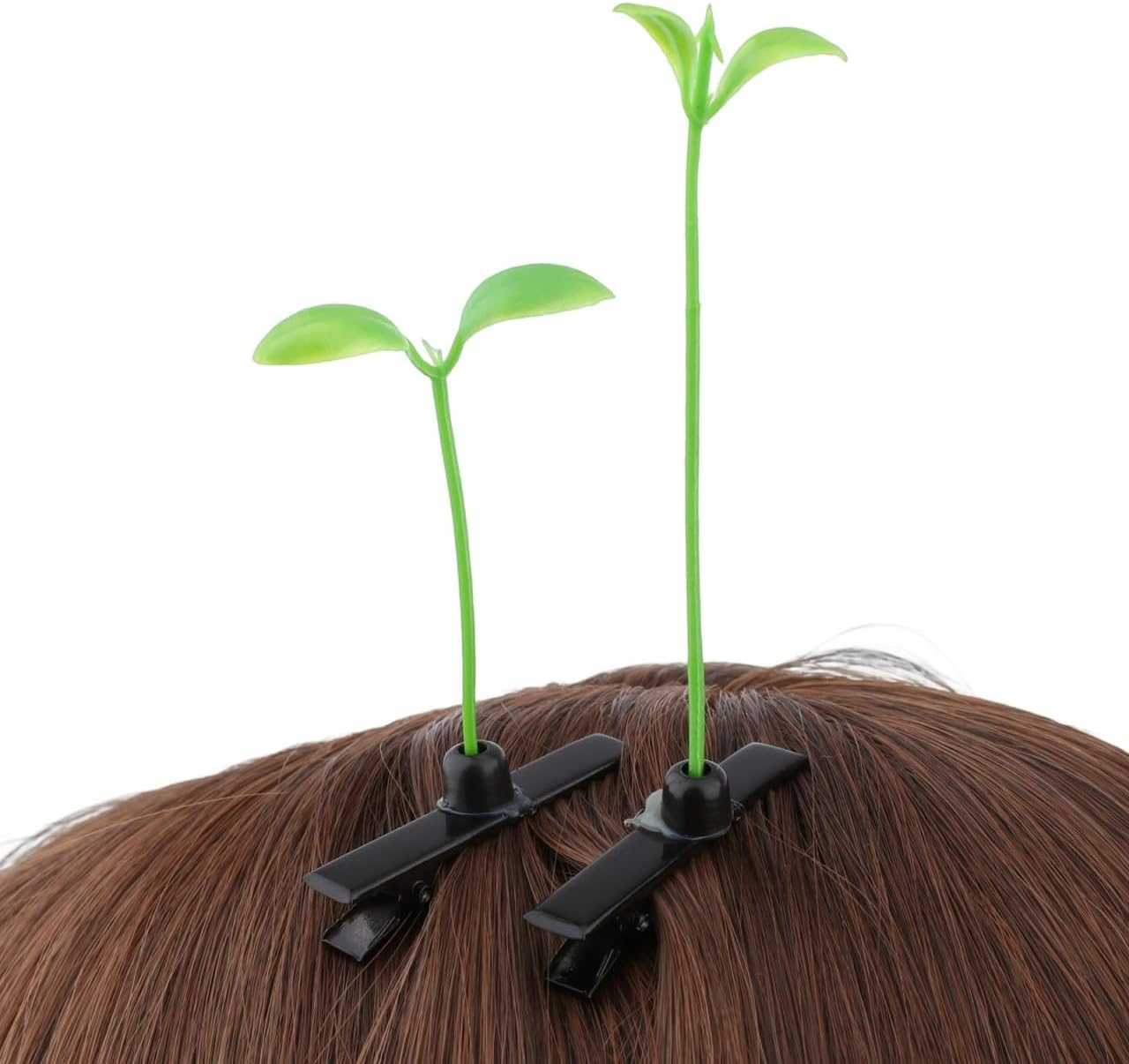 Partykindom Pack of 50 Funny Grass Hair Pins for Trendy Bean Sprouts Hair Clips for Girls Craft Material Cute and Creative Hair Accessories Parties and Everyday Use