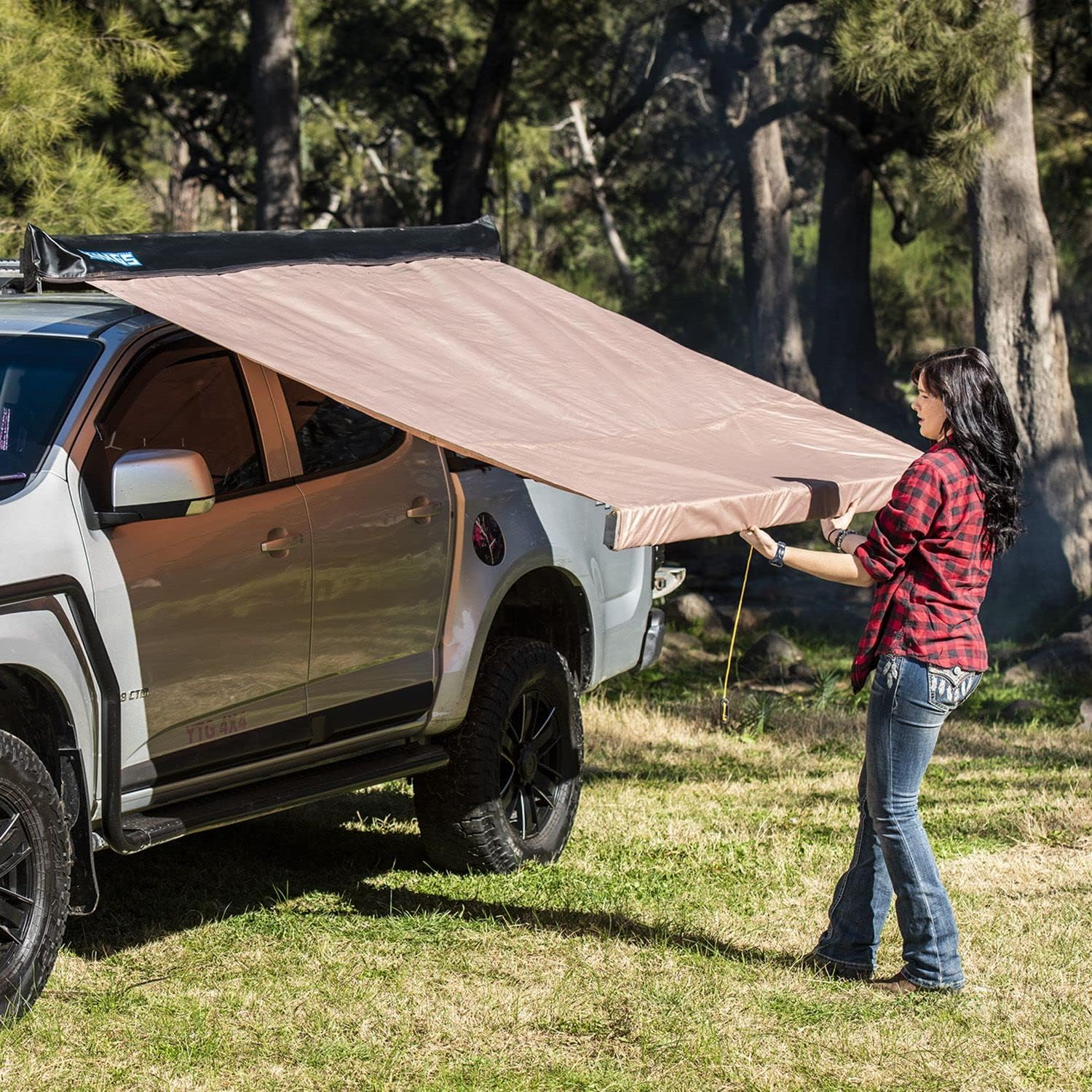 Adventure Kings Side Awning 2X3M for All Vehicles+ Awning Mounting Brackets Pair image number 5