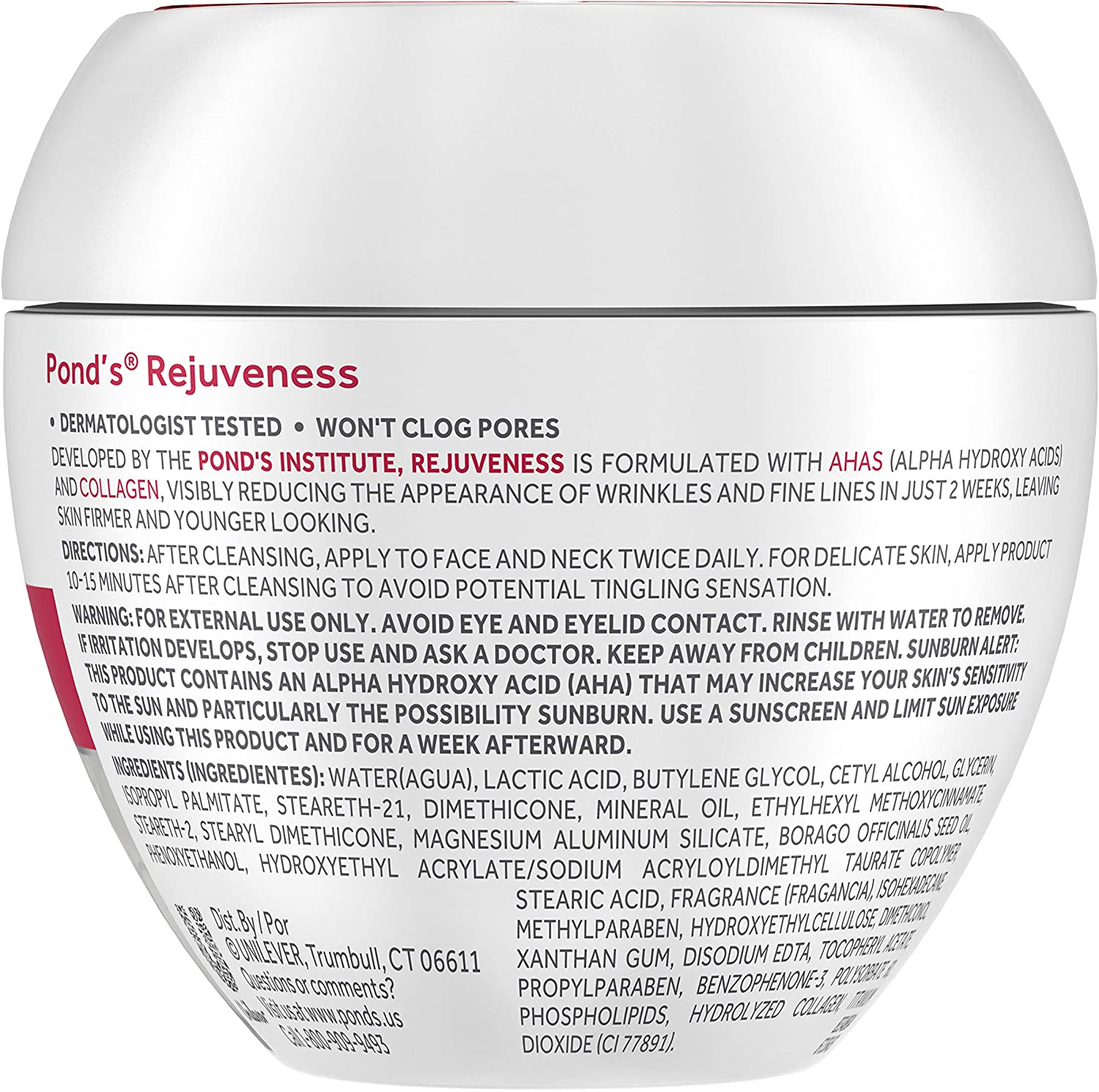 Pond'S Rejuveness Anti-Wrinkle Cream, 14.1 Oz image number 4