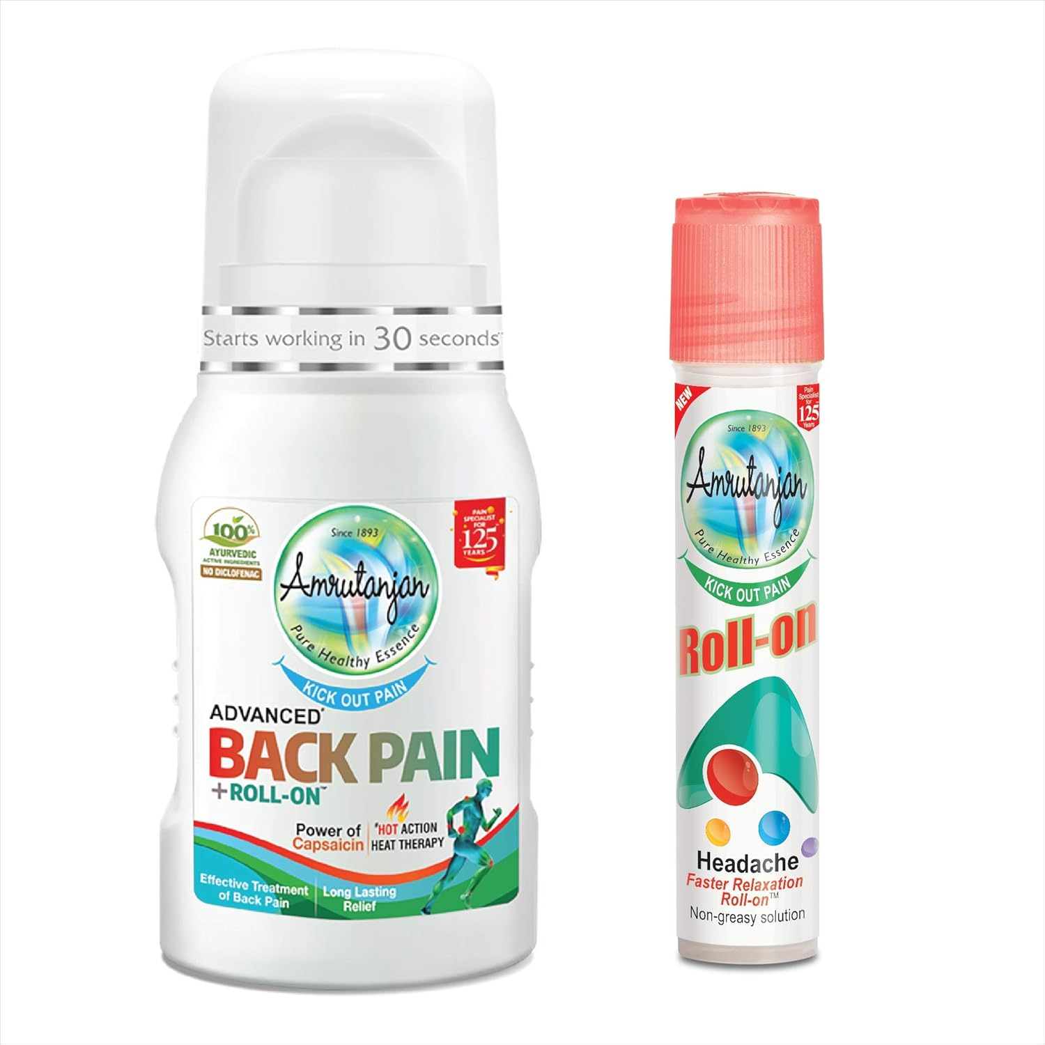 AMRUTANJAN HEAD and BODY ROLLON THERAPY KIT image number 4