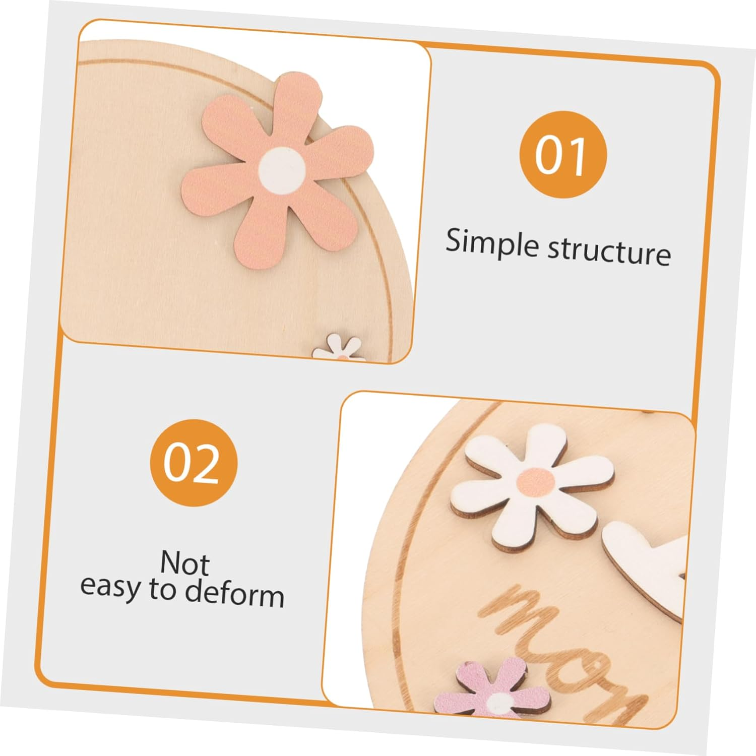 VICASKY 1 Set Milestone Signs Newborn Announcement Discs for Photography Nursery Decor Lightweight and Versatile Monthly Milestone Cards for Boys image number 2