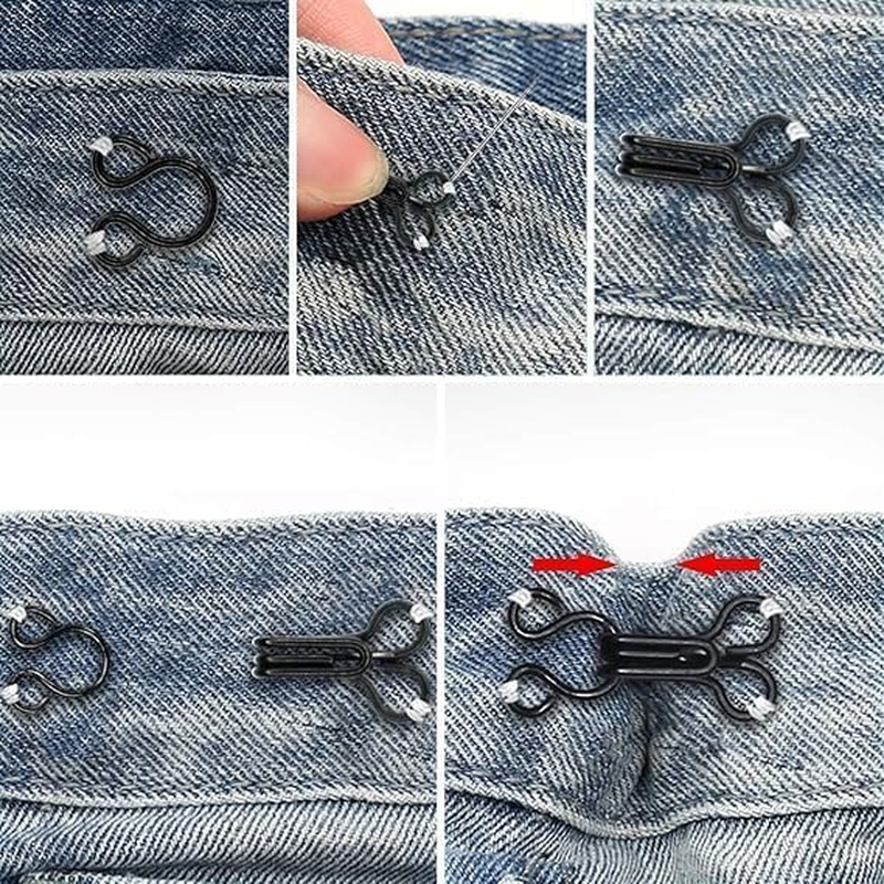 Bra Hooks,102 Set Hook and Eye Latch for Clothing,Strong Metal Bra Hooks Eyes Black and Silver, 3 Sizes, 12.5/15/17Mm, Silver/Black image number 6