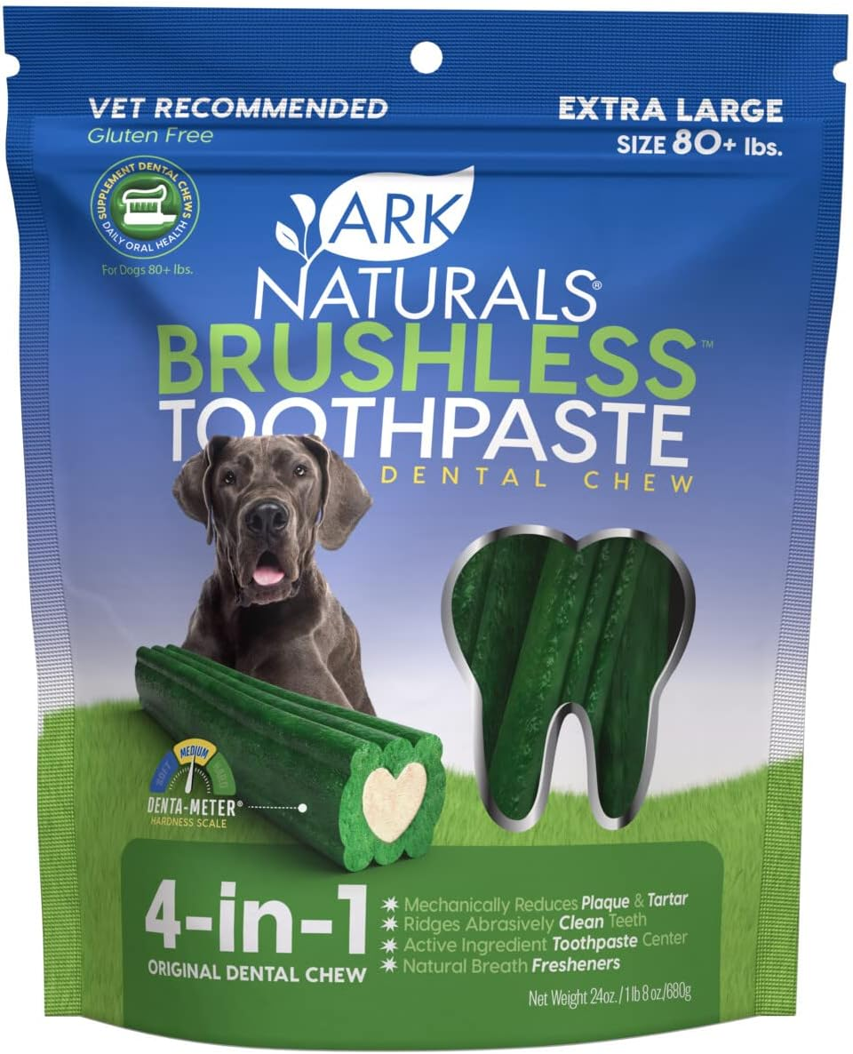 Ark Naturals Brushless Toothpaste, Vet Recommended Natural Dental Chews for Dogs, Plaque, Tartar and Bacteria Control image number 2