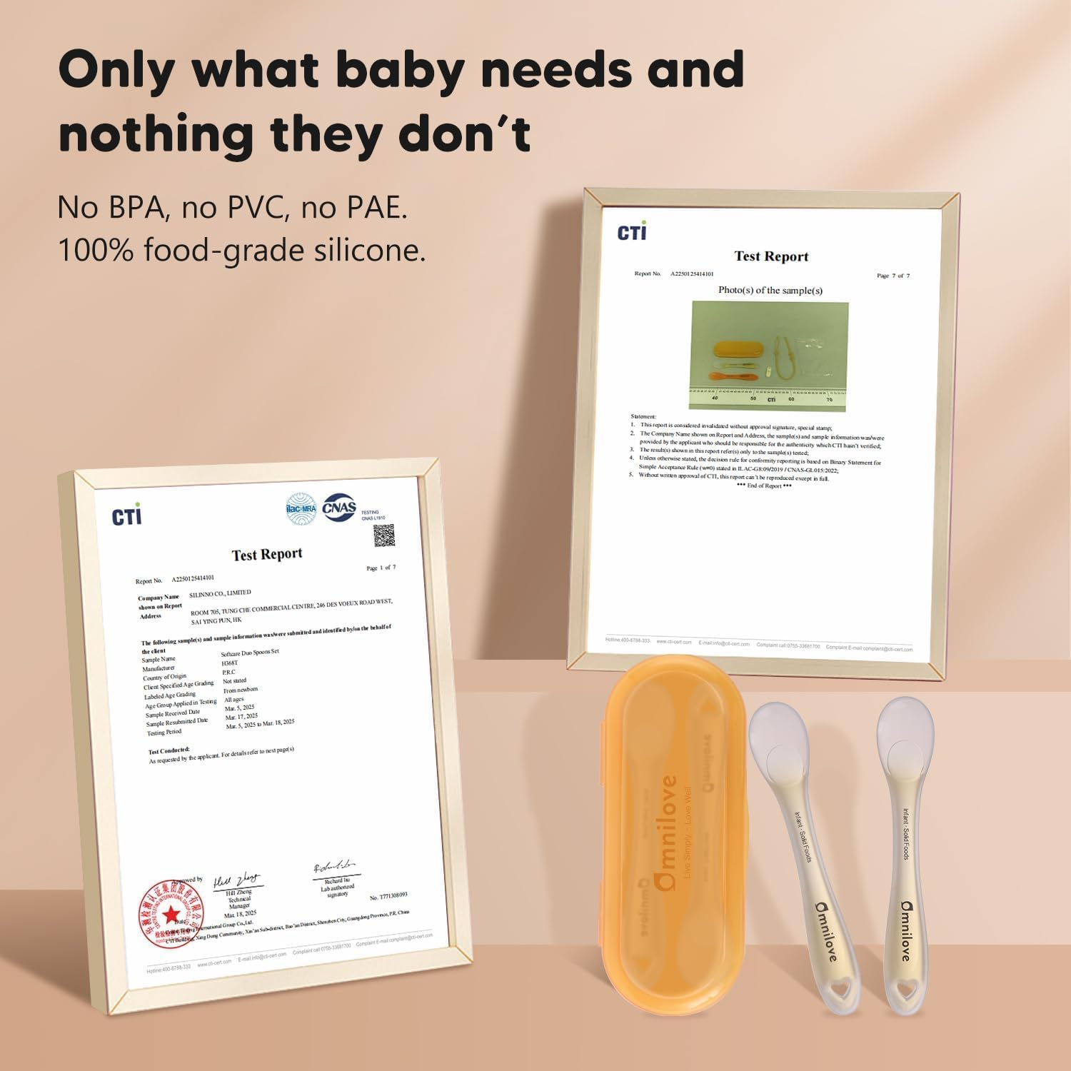 Silicone Baby First Spoon Set, Self Feeding 6 Months, Baby Led Weaning Supplies, Toddler Utensils with Safety Chain, Toddler Essentials, Dishwasher Safe Baby Safety Products