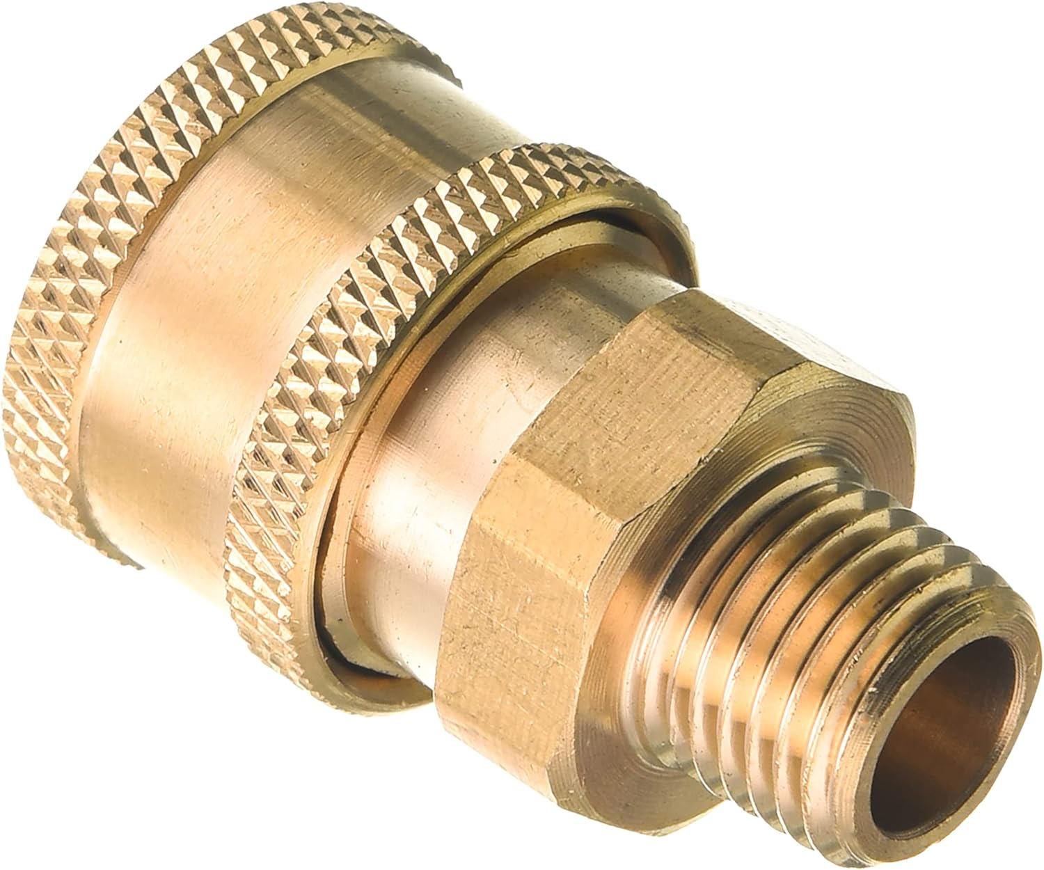 Ridge Washer Pressure Washer Couplers, Brass Fittings, 1/4 Inch Quick Connect to Male NPT Thread, 5000 PSI, 2 Pack image number 1