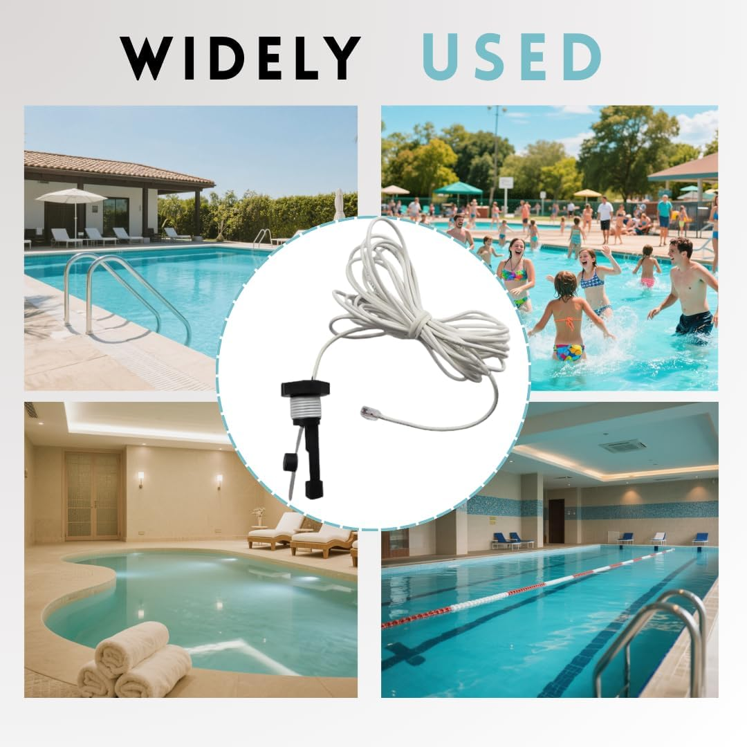 ROHOPE GLX-FLO-RP Flow Switch 15Ft Replacement for Hayward/Goldline Aquarite Salt Systems &ndash; Compatible with Hayward Salt Cells & Swimming Pool Salt Chlorine Generator Systems