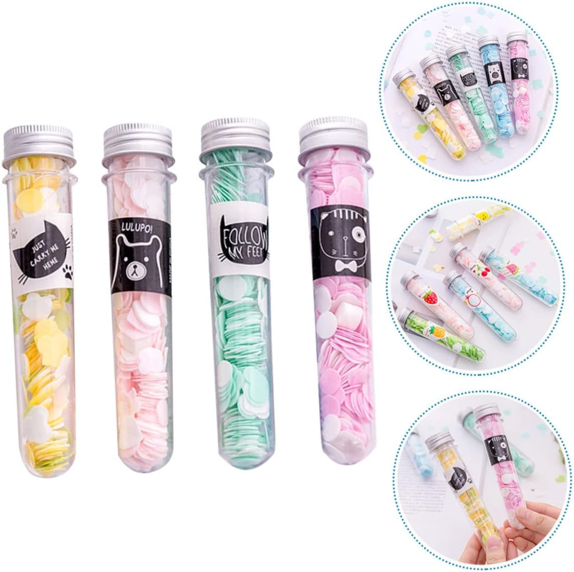 JOINPAYA 4Pcs Travel Toiletry Soap Paper Plant Extract Easy to Use for Boys and Girls Women image number 4