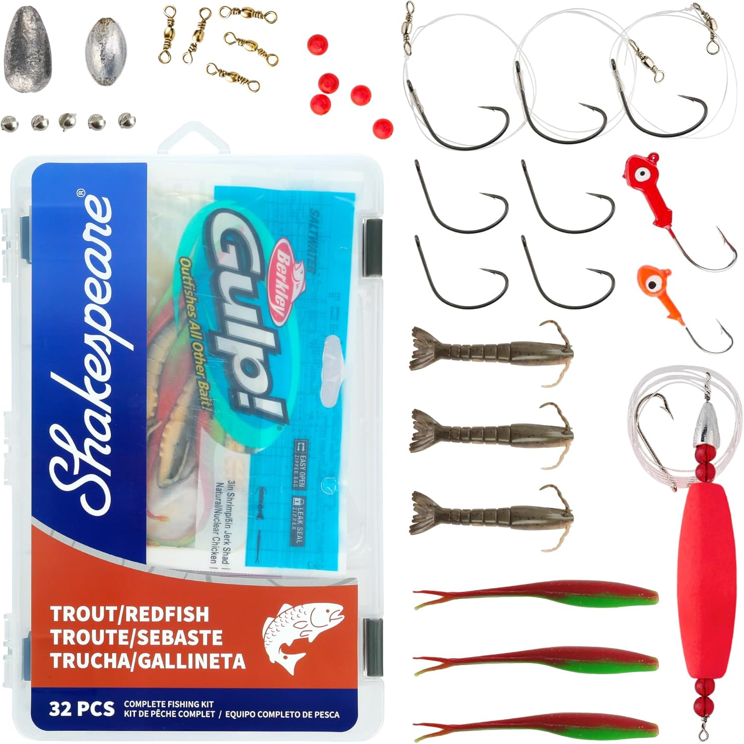 Shakespeare Catch More Fish Fishing Tackle Kit image number 6