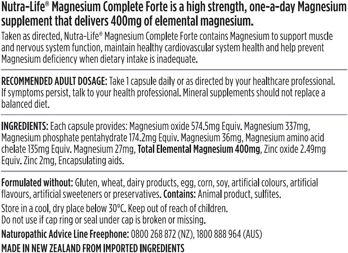 Nutralife Magnesium Forte Daily Cap X 200 image number 2