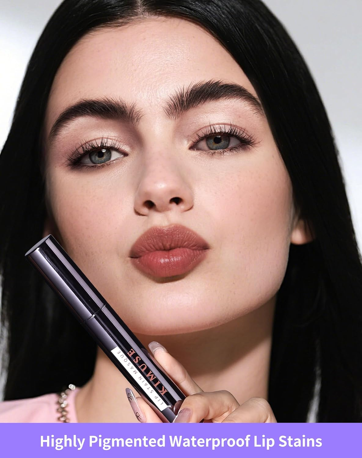 KIMUSE Lip Stain Masque, Lip Stain Peel off Long-Lasting, Hydrating, & Smudge-Proof Lip Color with Highly Pigmentation, Natural Matte Finish Peel off Lipstains